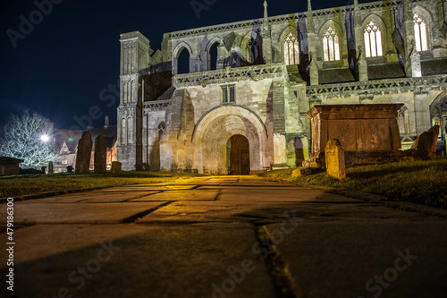 malmesbury abby at night photo