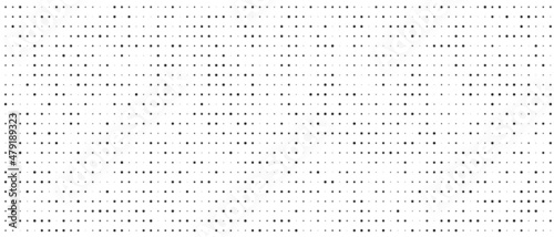 Halftone abstract background. Monochrome point texture. A linear pattern of small dots. Design of a banner, a poster for a website, a frame for social networks. Vector illustration. photo