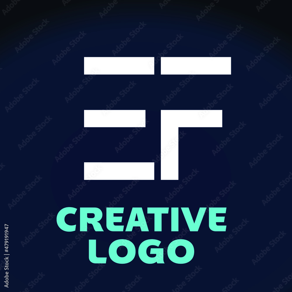 Creative letter E F Vector logo for Business Company, Brand Logo Creative letter E F Vector logo for Business Company, Brand Logo