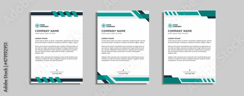 modern corporate letterhead template design