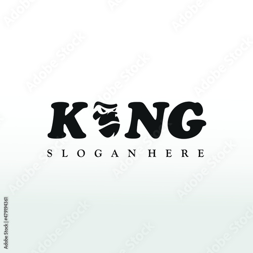 king kong modern logo design idea