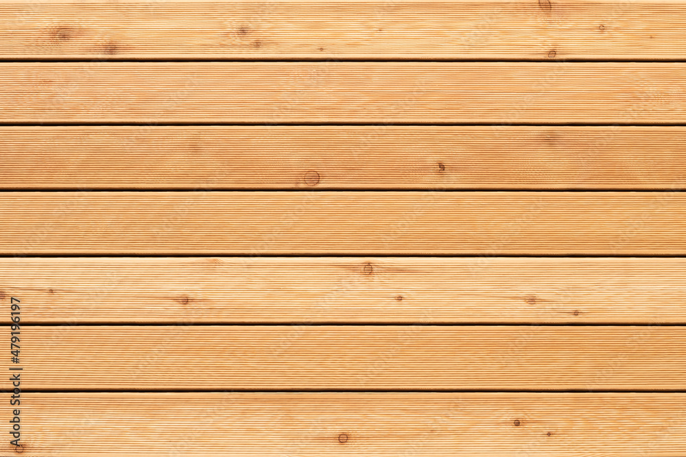 Fototapeta premium Exterior wooden decking or flooring isolated on white background