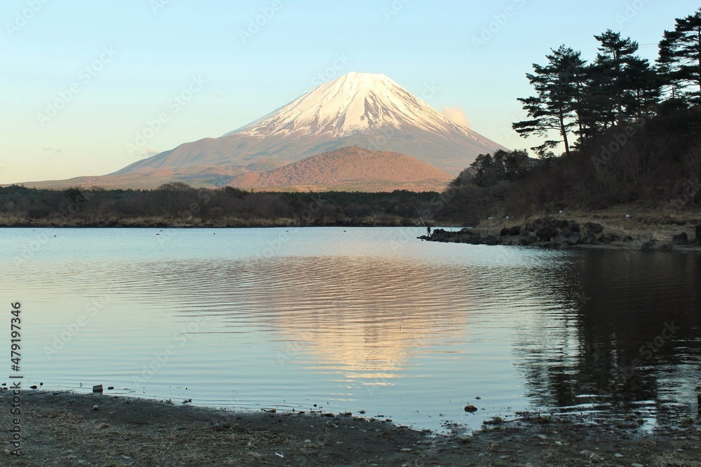Mount Fuji with Lake Reflection