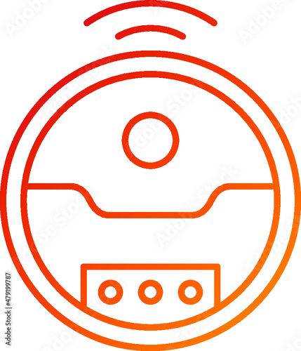 Robotic Vaccum Icon Style