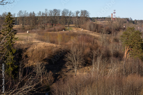 agricultural land in early spring