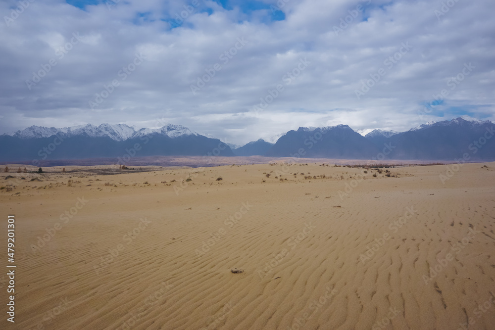 Beautiful landscape of the Chara desert