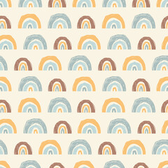 Canvas schilderij Regenboog patronen Scandinavische regenboogvormen abstract patroon  © i_am_irix