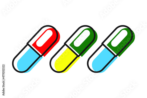 pharmacist drug capsule background, suitable for background, t-shirt design, icon. 