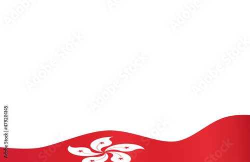 Down waving Hong Kong  flag  isolated  on png or transparent background,Symbol of Hong Kong,template for banner,card,advertising ,promote,and business matching country poster, vector illustration