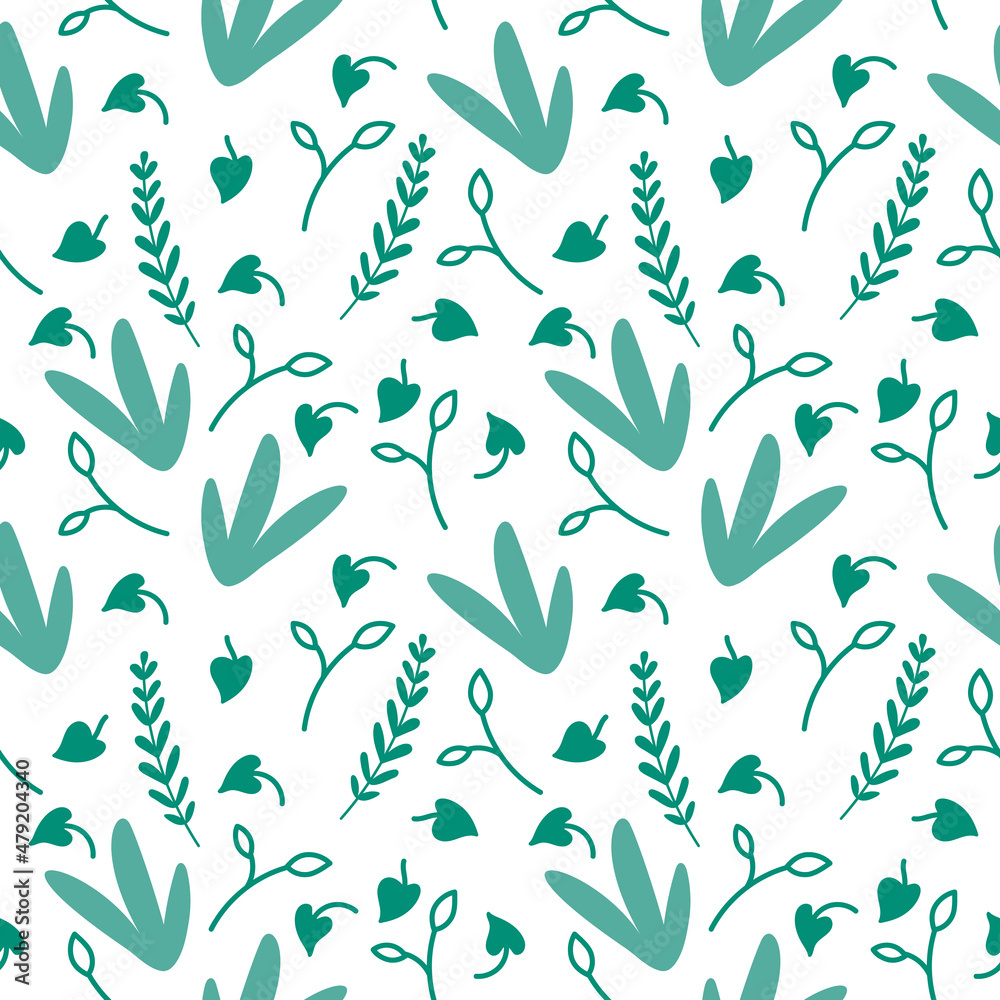 Vector abstract floral seamless pattern Vector abstract floral seamless pattern