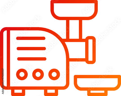 Meat Grinder Icon Style