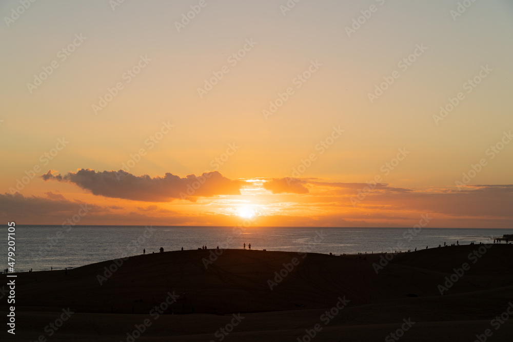 Sunset in the south of Gran Canaria