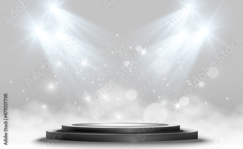 Vector winner podium sports symbols.	
