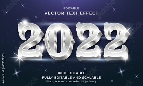 2022 Text effect silver