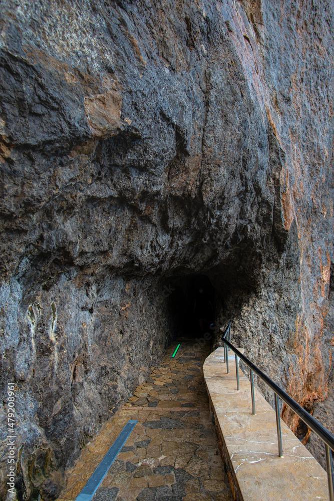 Landscape in Mallorca Island, torres del pareis, Spain