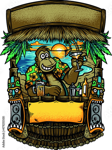 gorilla tiki beach bar