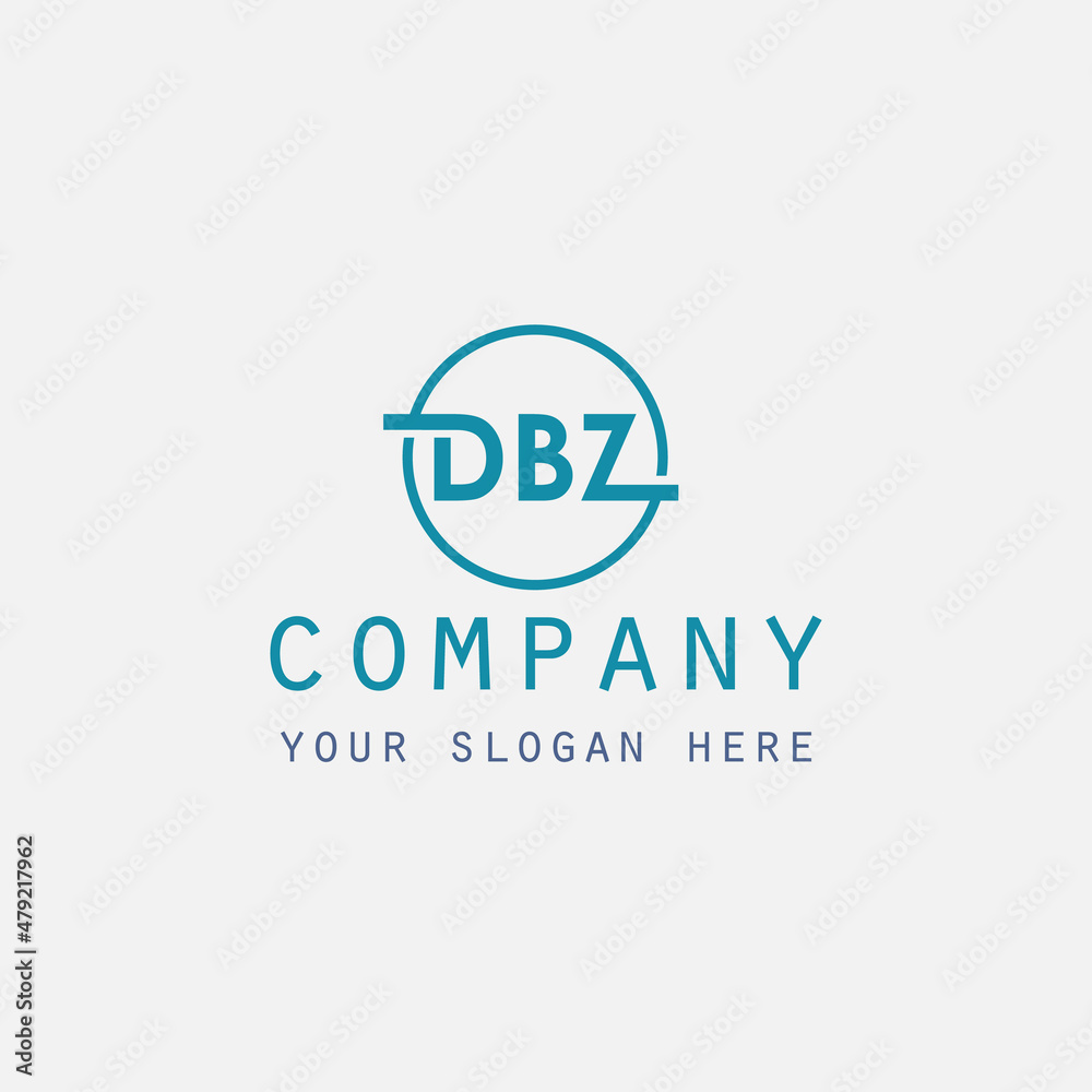 DBZ initial logo design. company with letter DBZ