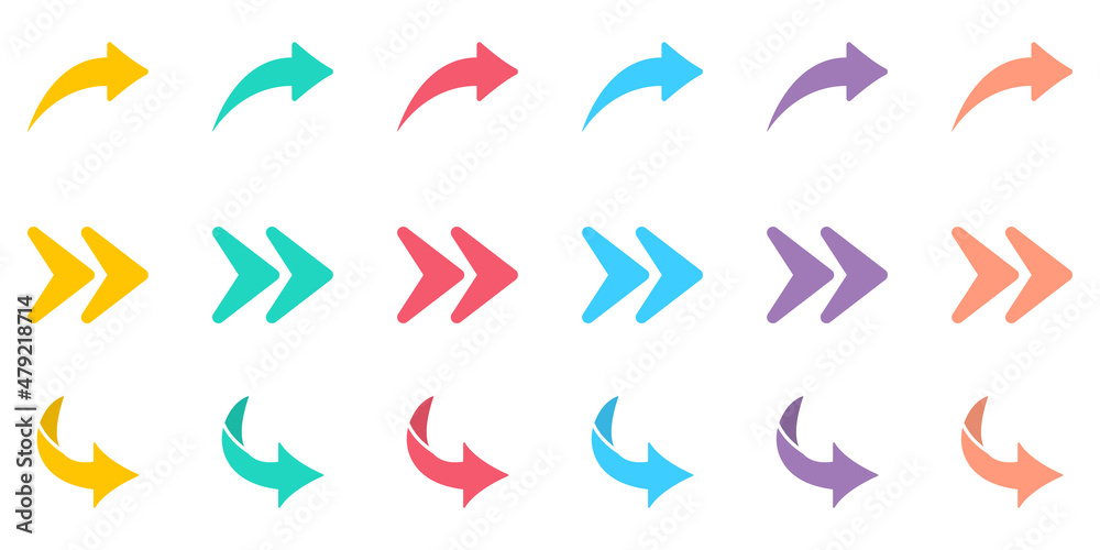 Icon Symbolizing Trying Again Colorful Vector Stock Vector