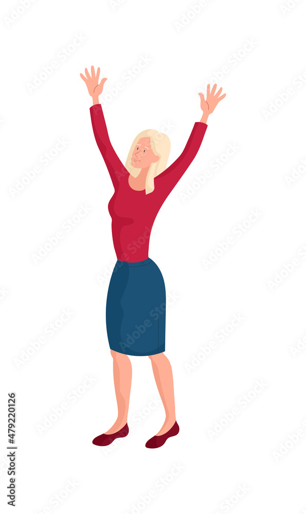 Hand up woman Hand up woman