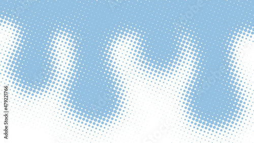 Pop art background in retro comics book style with halftone texture, light baby blue color. Cartoon funny backdrop mockup vector illustration eps10