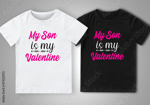 Happy Valentine's Day T-Shirt Design.

FILE INCLUDED:

♦ 1 Ai file
♦ 1 EPS file
♦ 1 SVG file
♦ 1 JPG file for a quick preview
♦ 2 PNG file for Black and White Color t-shirt design (Transparent 300dpi)