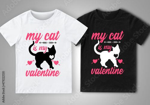 Happy Valentine's Day T-Shirt Design.

FILE INCLUDED:

♦ 1 Ai file
♦ 1 EPS file
♦ 1 SVG file
♦ 1 JPG file for a quick preview
♦ 2 PNG file for Black and White Color t-shirt design (Transparent 300dpi)