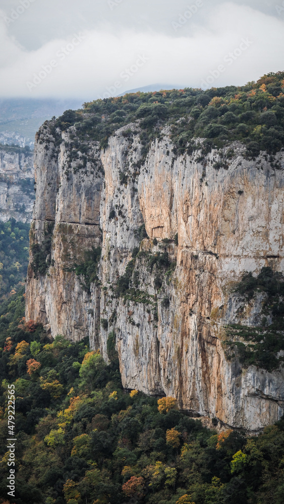 Foz de Arbayún is a huge ravine home to griffon vultures, with vertical rock walls, oak & beech trees & the Iso lookout.