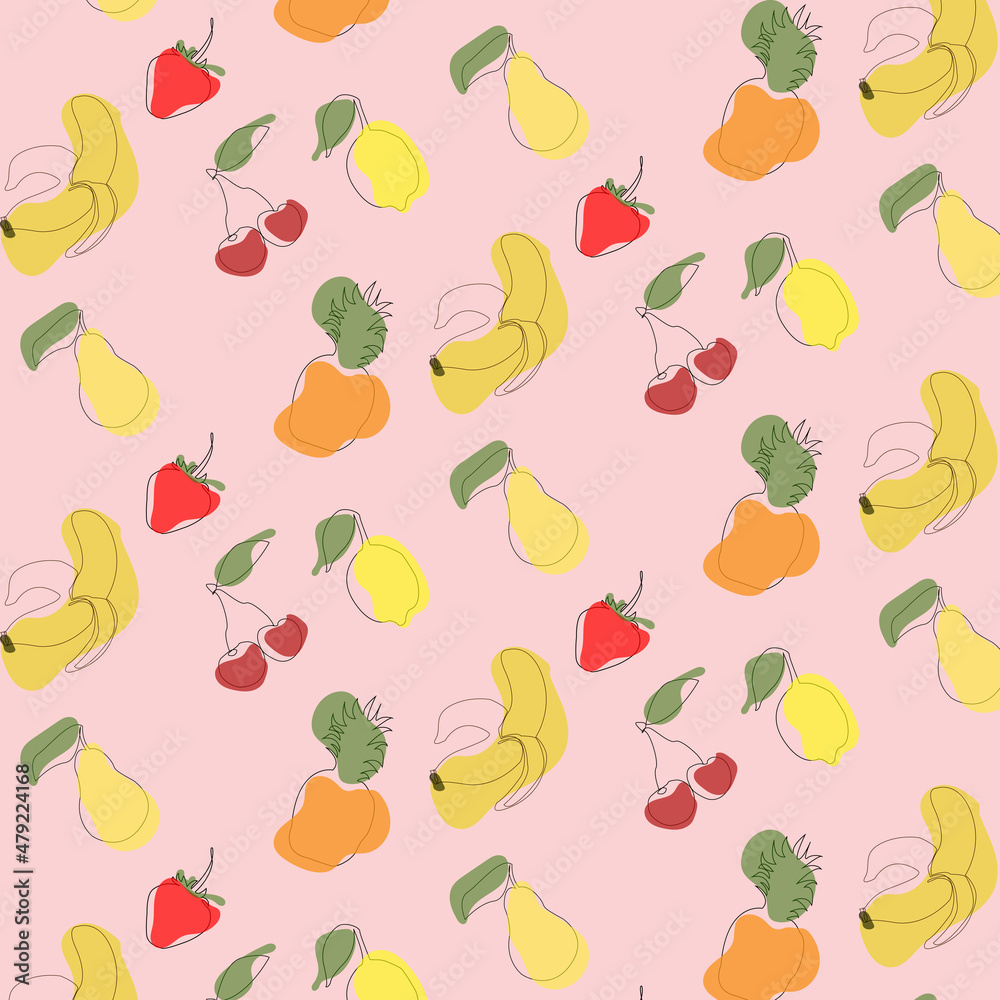pink fruit pattern wallpaper background pink fruit pattern wallpaper background