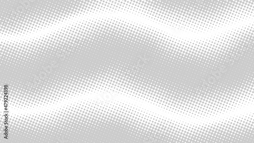 Light grey dotted retro pop art background in comic book style. Funny superhero backdrop mockup, vector illustration eps10