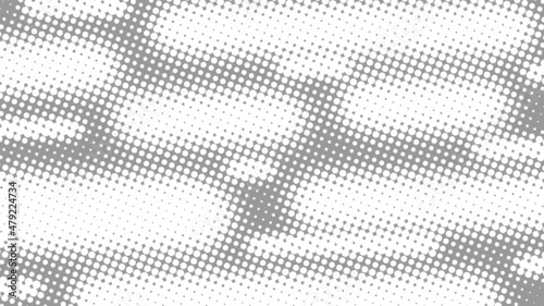 Pop art background in retro comics book style with halftone texture, grey color. Cartoon funny backdrop mockup vector illustration eps10