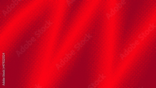 Crimson red dotted retro pop art background in comic book style. Funny superhero backdrop mockup, vector illustration eps10