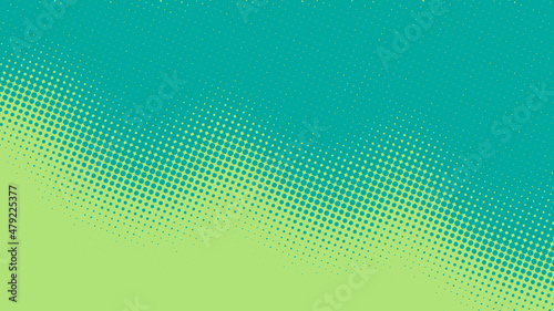 Turquoise pop art background in retro comics book style