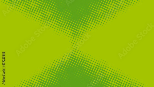 Light green dotted retro pop art background in comic book style. Funny superhero backdrop mockup, vector illustration eps10