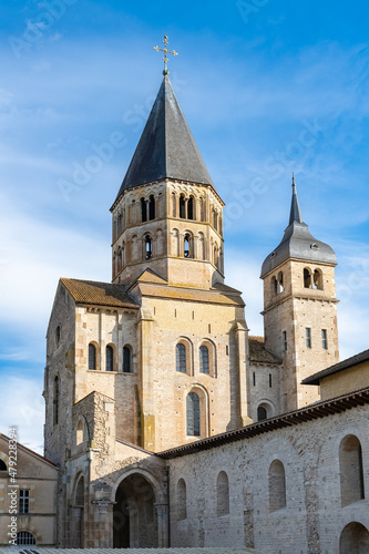 Cluny abbey, medieval monastery in Burgundy, France 