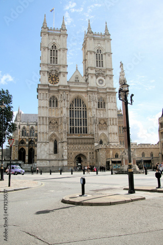 A view of Westminster Abbey in London