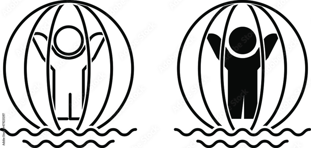 Bubble Ball icon , vector illustration Bubble Ball icon , vector illustration