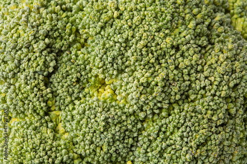 Broccoli extreme closeup macro shot 