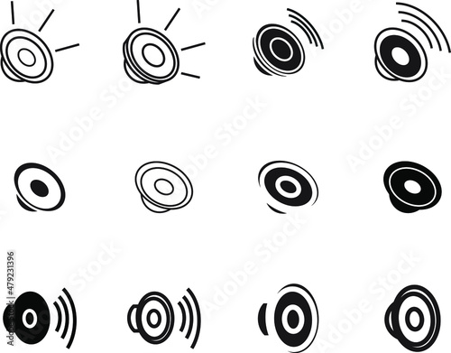 speaker icon , vector illustration