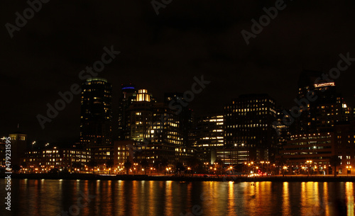 San Francisco at night, a view from water