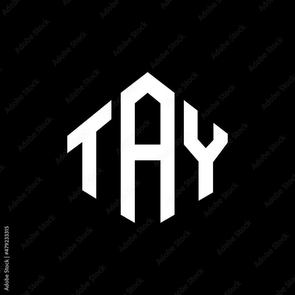 TAY letter logo design with polygon shape. TAY polygon and cube shape logo design. TAY hexagon vector logo template white and black colors. TAY monogram, business and real estate logo. TAY letter logo design with polygon shape. TAY polygon and cube shape logo design. TAY hexagon vector logo template white and black colors. TAY monogram, business and real estate logo.