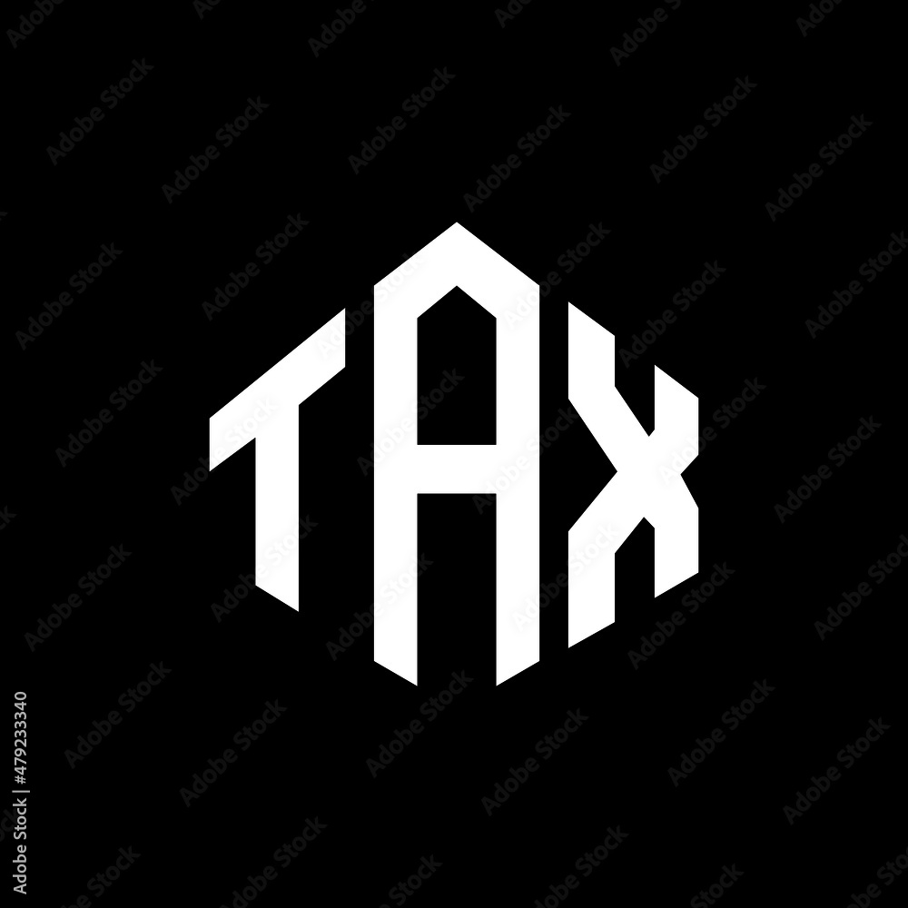 TAX letter logo design with polygon shape. TAX polygon and cube shape logo design. TAX hexagon vector logo template white and black colors. TAX monogram, business and real estate logo. TAX letter logo design with polygon shape. TAX polygon and cube shape logo design. TAX hexagon vector logo template white and black colors. TAX monogram, business and real estate logo.
