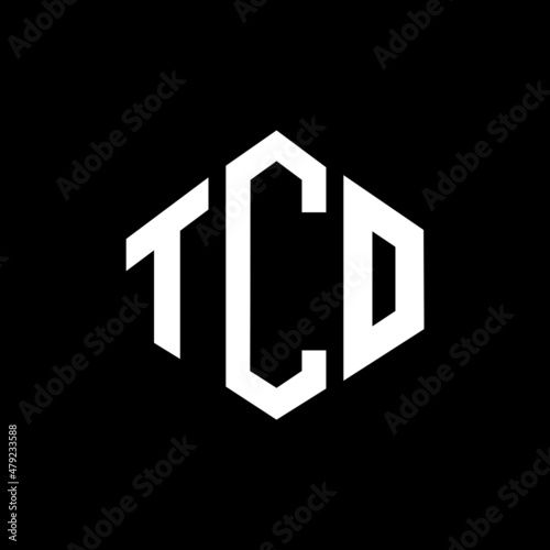 TCO letter logo design with polygon shape. TCO polygon and cube shape logo design. TCO hexagon vector logo template white and black colors. TCO monogram, business and real estate logo. photo