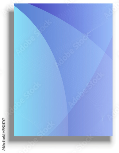 Presentation cover template, blue vector background