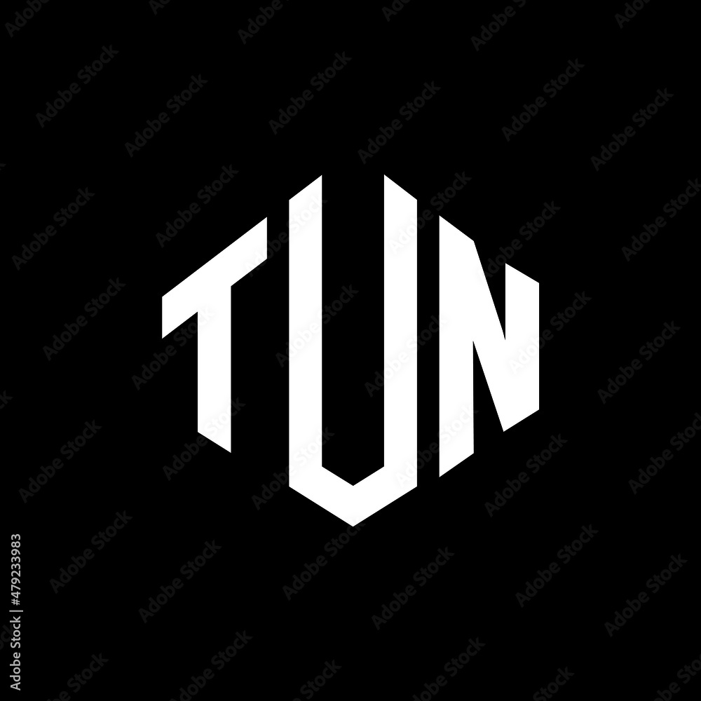 TUN letter logo design with polygon shape. TUN polygon and cube shape logo design. TUN hexagon vector logo template white and black colors. TUN monogram, business and real estate logo. TUN letter logo design with polygon shape. TUN polygon and cube shape logo design. TUN hexagon vector logo template white and black colors. TUN monogram, business and real estate logo.