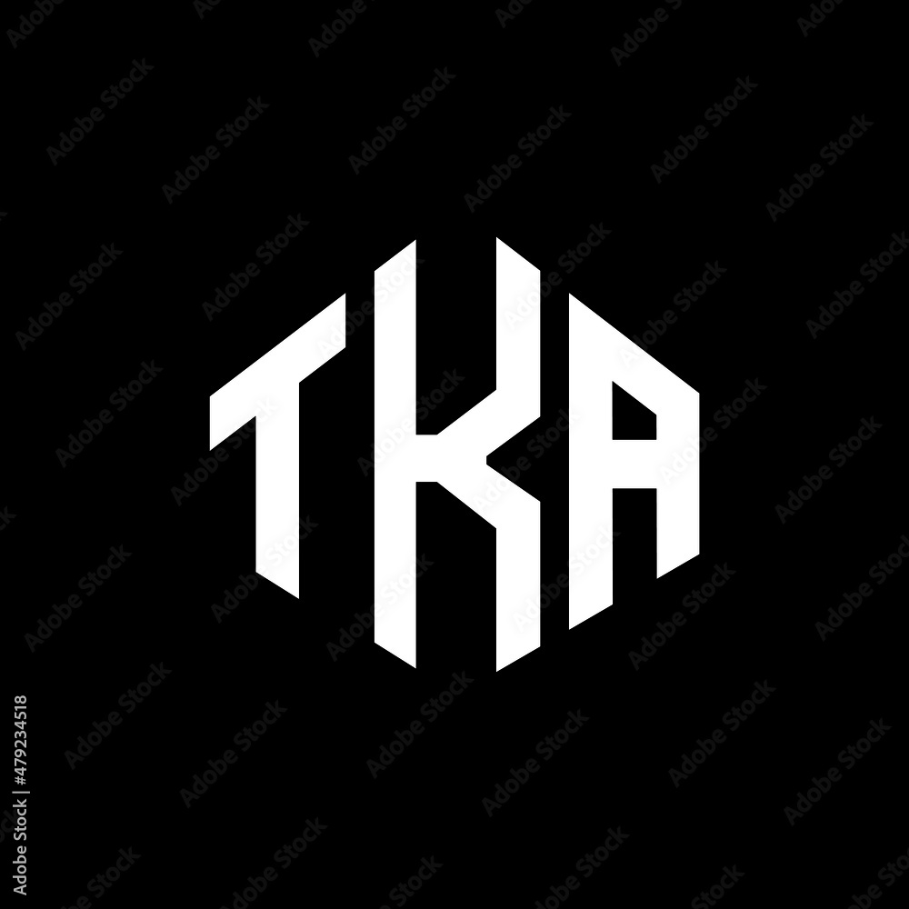 TKA letter logo design with polygon shape. TKA polygon and cube shape logo design. TKA hexagon vector logo template white and black colors. TKA monogram, business and real estate logo. TKA letter logo design with polygon shape. TKA polygon and cube shape logo design. TKA hexagon vector logo template white and black colors. TKA monogram, business and real estate logo.