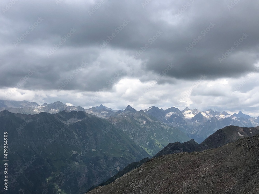 Fototapeta premium clouds over the mountain