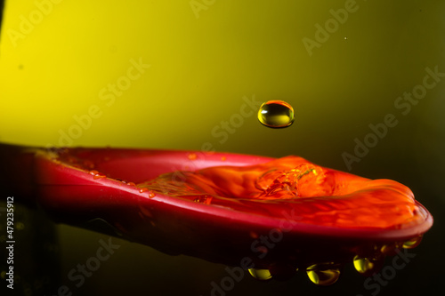 splash photo on spoon with water