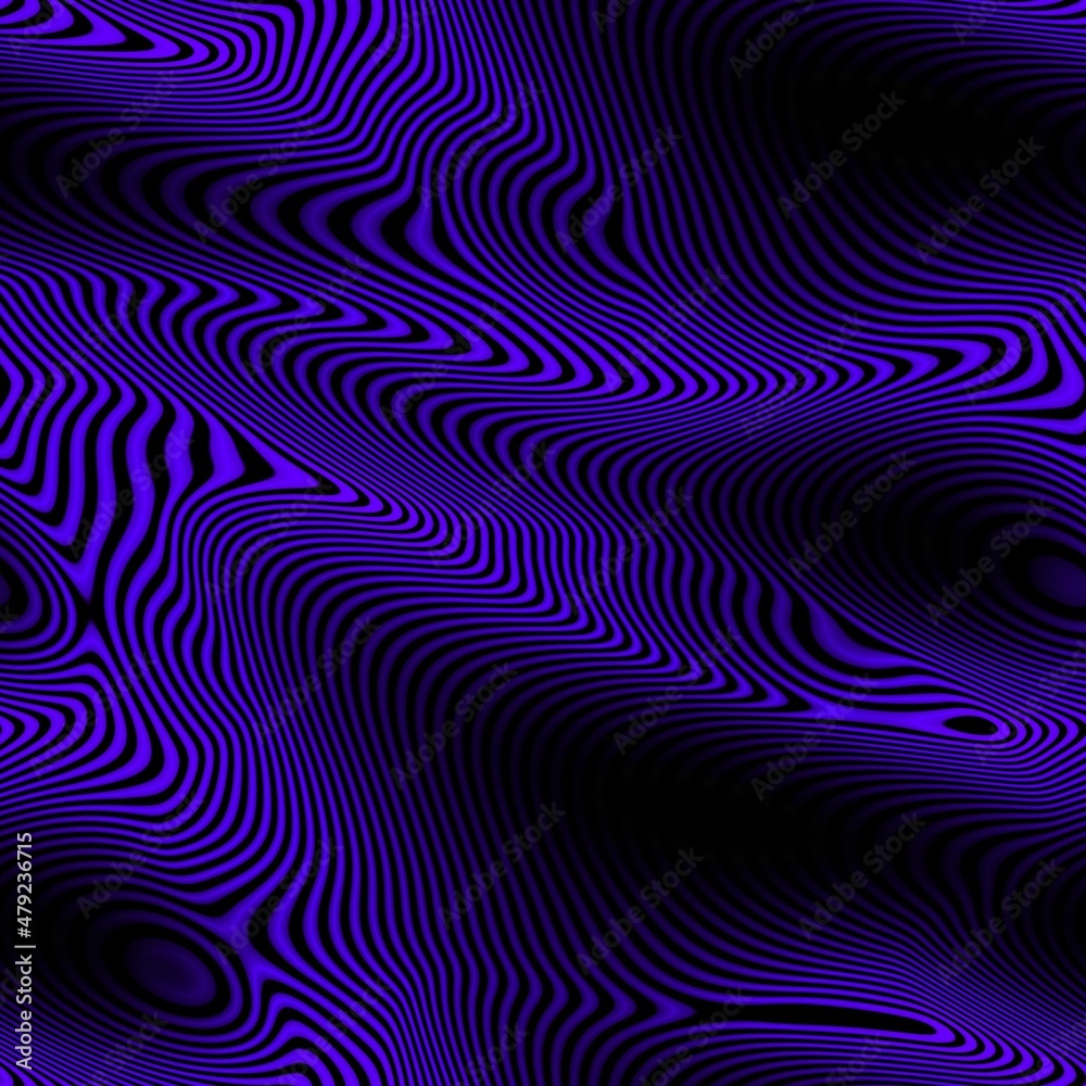 Dark neon purple and black seamless swirls background