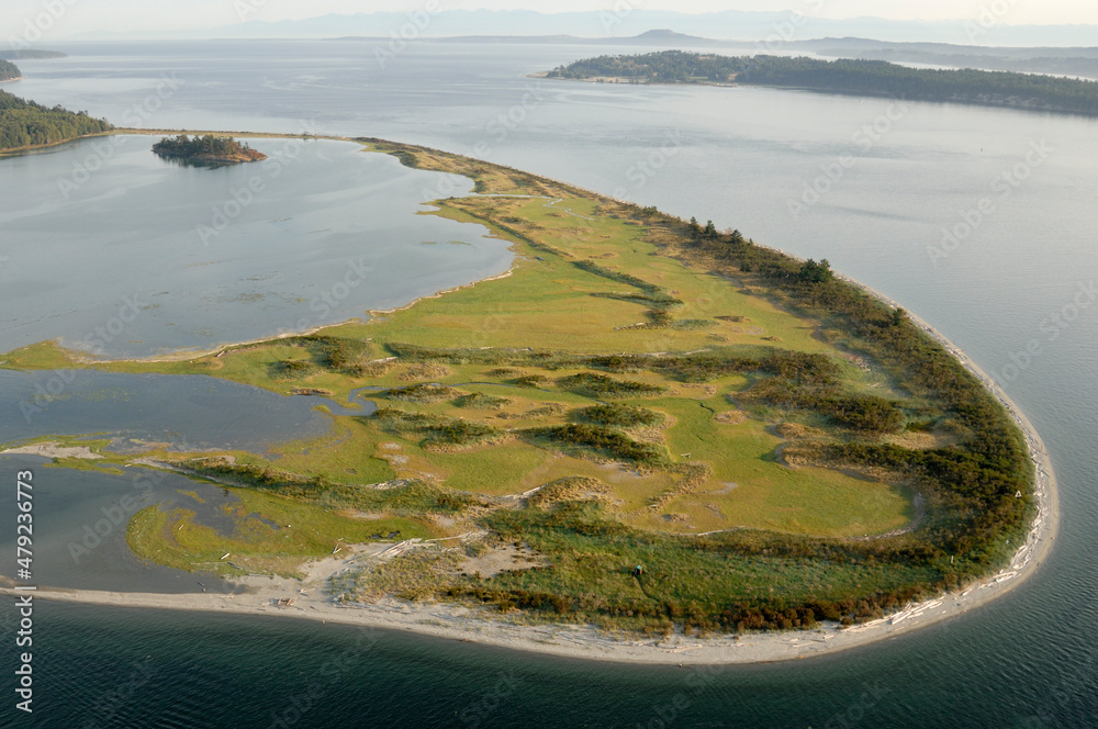 Lagoon at Sidney Spit, Gulf Islands National Park Reserve of Canada