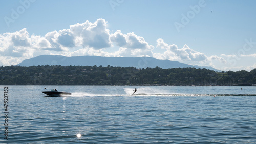 Ski nautique lac de Genève